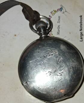 P1138 American Waltham Co. Coin Silver Pocket Watch Roman Numerals Full Hunter