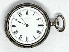 5529284 American Watch Co. #5529284 Pw Model 1889 - Beautful Niello Enamel Silver Case Works #846
