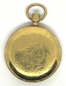 625657 American Watch Co. Waltham Rare Inch Park Road Awwco. Pw 16s 15j Model 1872 Adjusted- 24 Hour Dial Working#798