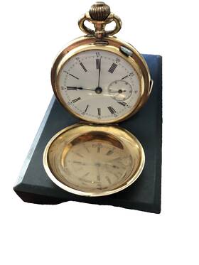 14921 Ancre Antique 14k Yellow Gold Quarter Repeater Pocket Watch 59mm #14921 101 Gr