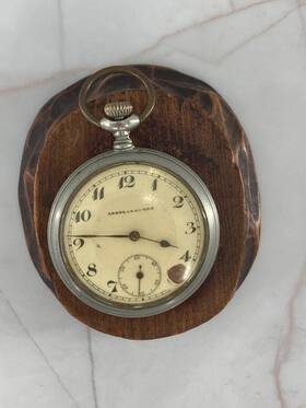 33907 Andreas Huber Antique German Pocket Watch Junghans Movement Rare Pre Ww2 50mm 33907 Andreas Huber Antique German Pocket Watch Junghans Movement Rare Pre Ww2 50mm