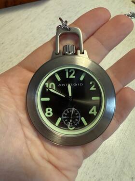 Ad-541 Android Ad 541 Mechanical Stainless Steel Pocket Watch With Chain