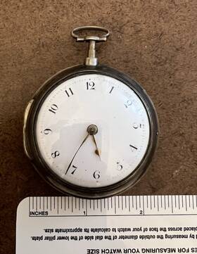 15149 Antique Pocket Watch Key Wind Working No Inch Liverpool Poftkeepsie
