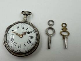 1777-1783 Antique Pocket Watch French Paris Verge Fusee Seydoux