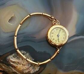 1850 Antique Gold Filled Mauran Wrist Pendant Pocket Watch Swiss 15 Jewels