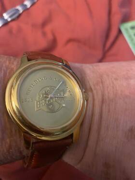 1898-1998 Antique Bechtel Building A Century Watch Sweda Rare