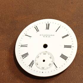 23224 Antique Standard U.s.a. Size 0s Pocket Watch Dial Face Ref