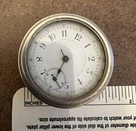 239845 Antique Early Watch Inch Swiss And Markings
