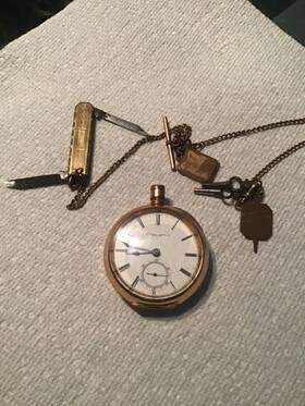 3054 Antique Tremont Watch Pocket Boston No.4516 Gold Filled Not Working Part Repair