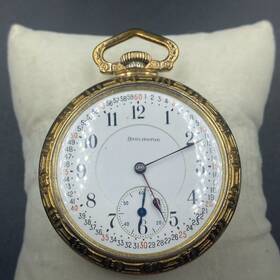 3214009 Antique Burlington Grade 107 21 Jewels Pocket Watch #3214009 Works