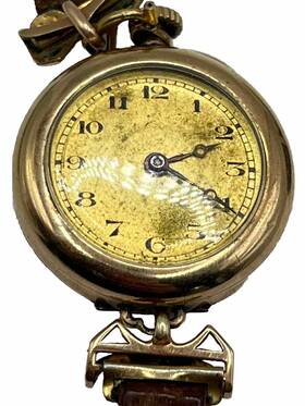 57404 Antique B&b Royal Mechanical Wrist/pocket Watch -57404 - 10 1/2 Working