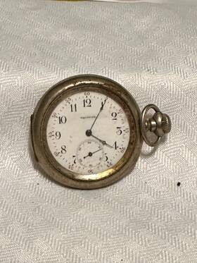 8832779 Antique Pocket Watch Silveroid Serial Number Untested