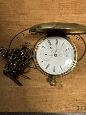 91792 Antique Inch Full Jeweled Patent Lever Pocket Watch