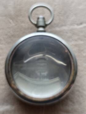 9513030 Antique Keystone Silveroid Genuine Pocket Watch
