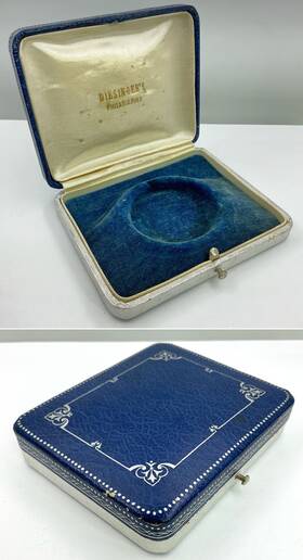 B363 Antique Vtg Pocket Watch / Locket Display Box 42mm
