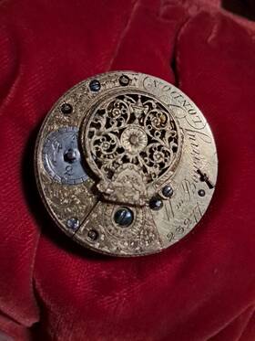 C1851 Antique Barraud London Lever Fusee Pocket Watch Original English Case