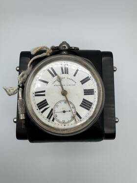 Ref3965 Antique Silver Gents Improved Patent English Lever Pocket Watch