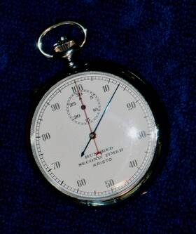 We03809 Aristo Vintage C. Baumann Swiss Hundred Second Rattrapante Mechanical Stop Watch