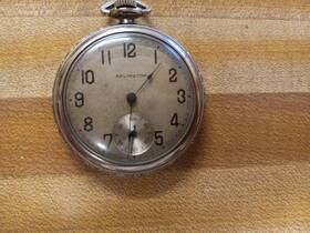 4115941 Arlington Vintage Pocket Watch 11 Jewels Working Keeps Time Checked For 48 Hours