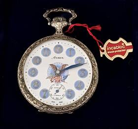 20157 Arnex 1970s Jfk-rfk Memorial Pocket Watch