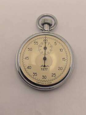 7277 Azam Soviet Military Pocket Stopwatch Chronograph Ussr Cccp See Video