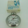 B13522 Ingraham Vintage Sebring Second Silver Tone Stopwatch With Original Box