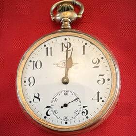 5292513 Ball Railroad Grade Pocket Watch Mechanical White Dial Vintage