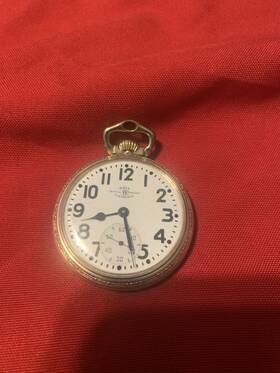 999b Ball 6pos Official Standard 16s 21jewel 6 Position Pocket Watch 10k Gold Filled