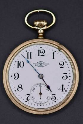 8888702 Ball Official Rr Standard Railroad Grade 16s Mechanical Gold Filled Pocket Watch