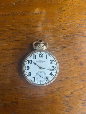 1929 Ball 999p 16s 21j Official Standard Rr Pocket Watch 10k Gf Runs No Crystal
