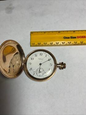 B218341 Ball Vintage Cleveland Watch Co. Pocket 16j Gf Hunter Case