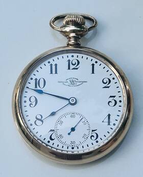 B261820 Ball Watch Co. Cleveland Railroad Pocket Rr Official Standard Gf 19 Jewel