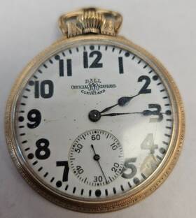 B651546 Ball 16s 21j Railroad Grade 999p Model 1 10k Gf Keystone Case Runs 045web