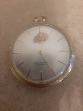11k2f1 Belforte Vtg Pkt Watch 17 Jwls 1960s Mens Running Model Parts Or Repair
