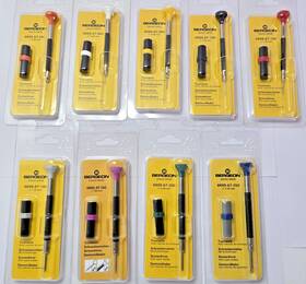 6899-at-050 Bergeon 6899 Swiss Watchmaker Screwdriver Set 0.50 2.50 Mm 9 Pcs Extra Blades