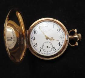 8083209 Betsy Ross Etched Antique Pocket Watch Usa Keystone Case Co Superb