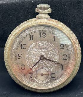 B587 Biltmore Pocket Watch 6 Jewels 6j Atlantic Company Swiss -