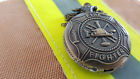 Bronze Vintage Pocket Firefighter Watch Montre De Poche Tro Pompier