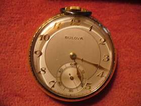1844 Bulova 1944 Pocket Watch With Papers. Rare New