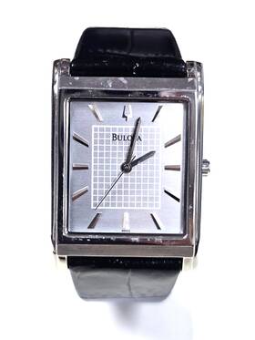 84.c2.1891 Bulova Designer C875441 Rectangle Unisex Quartz Watch 29mm X 34mm