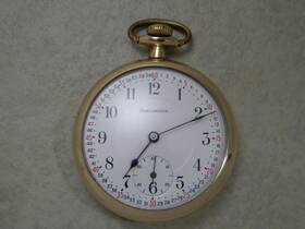 3821390 Burlington Burlington- 14k Gold Case- Guaranteed 25 Years- 3821390- 1921- Pocket Watch