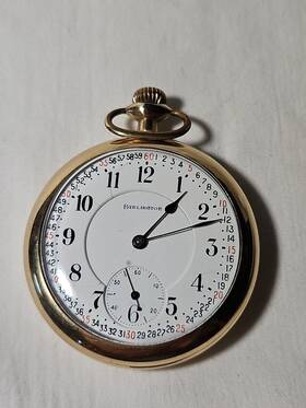 B-114 Burlington Pocket Watch 16 Size 21 Jewels Grade 107 Model 9 Repair