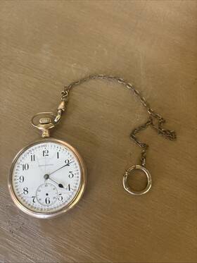 1916 Burlington Watch Co. G106 Vintage 21 Jewels Gold Plated Pocket Intermittent