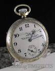 C.1927 York Paris Plane Model Ingraham New To Lindbergh Commemorative Pocket Watch