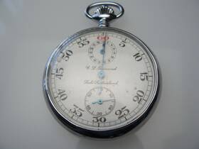 Bba-33 C.l. Guinard Vintage C. L. Decimal Timer Stop Watch - 7 Jewels Switzerland