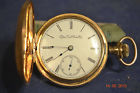 Pocket18s Ca.1890 Elgin Model Running Hunter 2 Wheeler Watch Style 15j