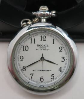 Rkt-800 Casio Vintage Rookie Quartz Pocket Watch - New Battery