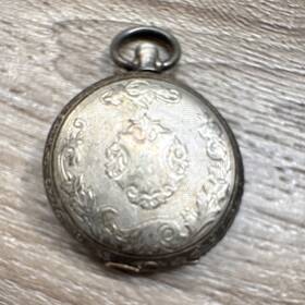 78206 Ccin Coin Silver Full Hunter Pocket Watch Solid Caseback Men S