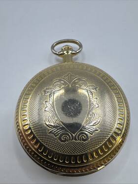 3556 Charles-hubert Paris Gold-plated Mechanical Pocket Watch. For Parts. Used
