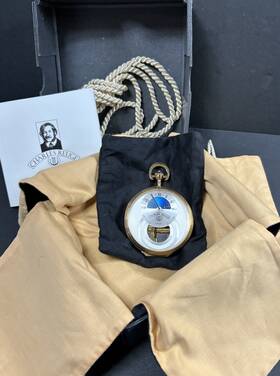 H-12020 Charles Reuge Musical Lepine Night And Day Pocket Watch Complete In Original Box